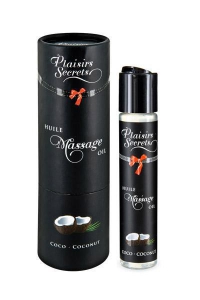 Массажное масло "Plaisirs Secrets" с ароматом и вкусом кокоса, 59ml