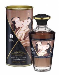 Масло массажное "Shunga Intoxicating Chocolate" со вкусом шоколада, разогревающее, 100ml