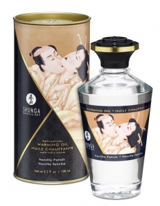 Масло массажное "Shunga Vanilla Fetish" во вкусом ванили, разогревающее, 100ml