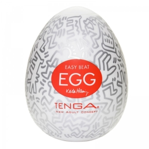 Мастурбатор "Tenga Keith Haring Egg Party" с потрясающим рельефом