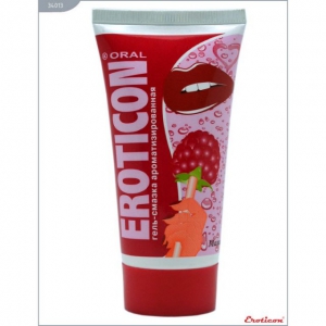 Гель-смазка "Eroticon" с ароматом и вкусом малины, 50ml