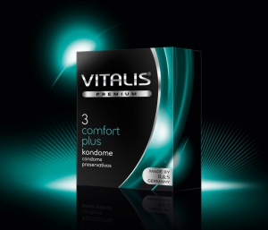 Презервативы "Vitalis Comfort Plus" анатомические, 3шт