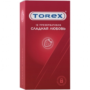 Презервативы с ароматом и вкусом клубники "Torex" сладкая любовь, 12шт