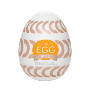 Мастурбатор "Tenga Egg Ring" с рельефом в виде дисков