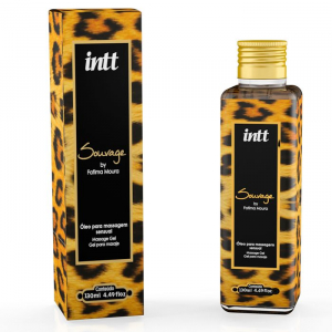 Масло массажное с афродизиаками "Intt Sauvage" с ароматом миндаля, 130ml