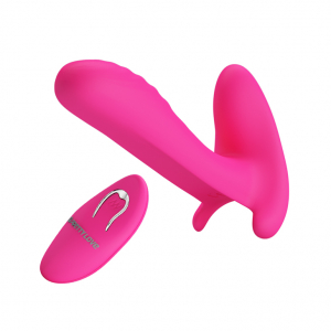 Вибратор для двоих "Pretty Love Massager" на дистанционном управлении, розовый