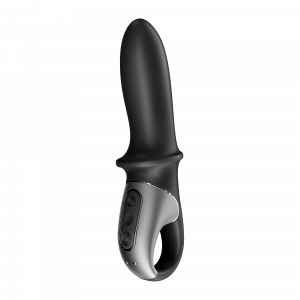 Массажер простаты с вибрацией и подогревом "Satisfyer Heat Passion" + приложение, черный