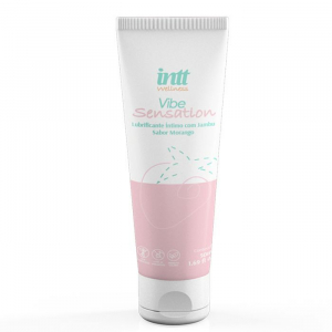 Гель с вибрацией "Intt Vibe Sensation" с ароматом и вкусом клубники, 50ml