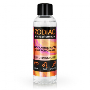 Масло массажное с феромонами "Zodiak" стихия огонь, 75ml